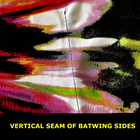 CIRCULAR TOP, BLACK & MULTICOLOUR, SIZE 3X, BRIGHT FLOWER WITH CRYSTALS, SOFT - Picture 7 of 11